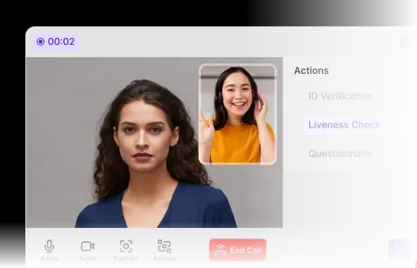 Video KYC interface preview