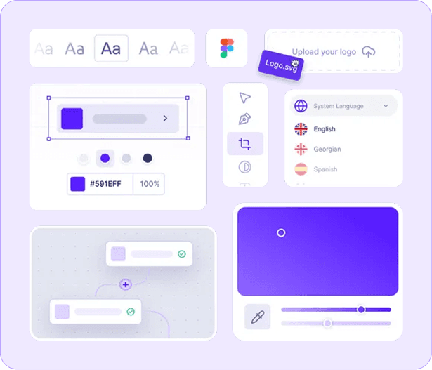 Ease of integration & customizability product illustration